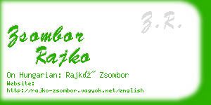 zsombor rajko business card